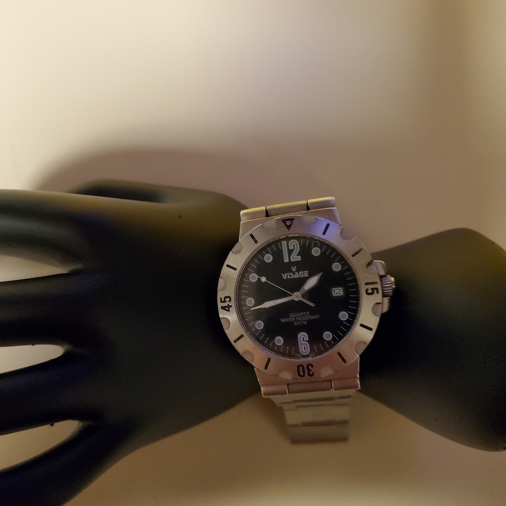 Men's Visage Stainless Steel Water Resistant Watch #01630